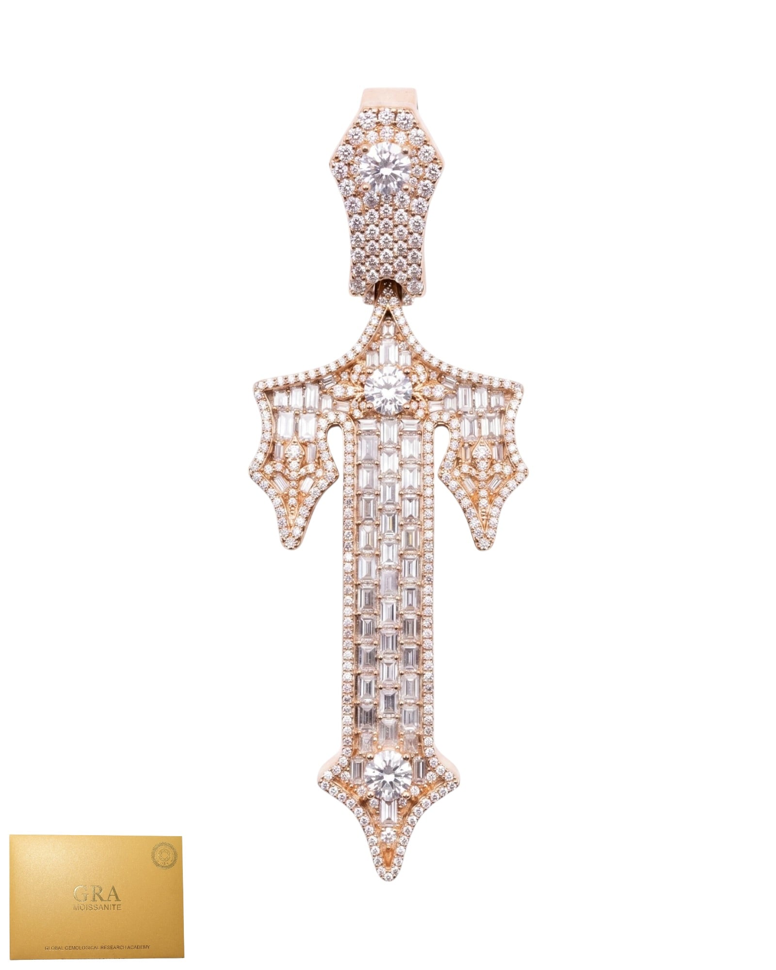 Dije Trapstar rosegold moissanita