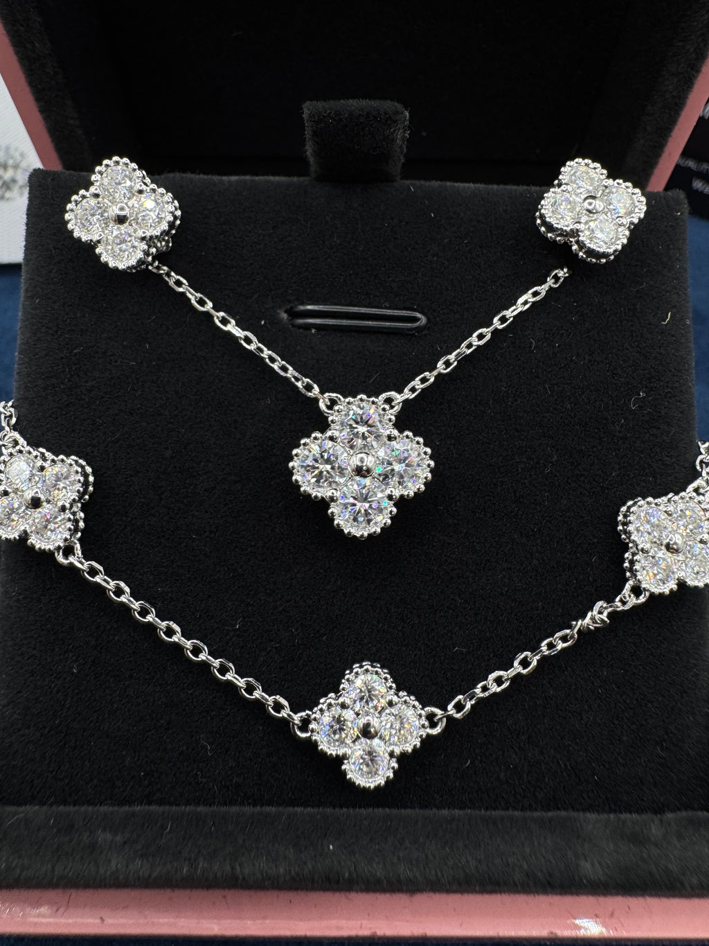 VC Moissanite Clover Set