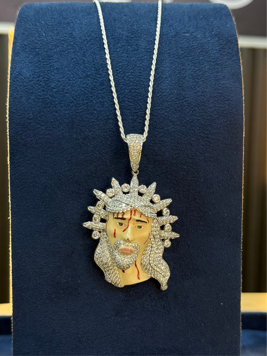 Dije Cristo esmaltado