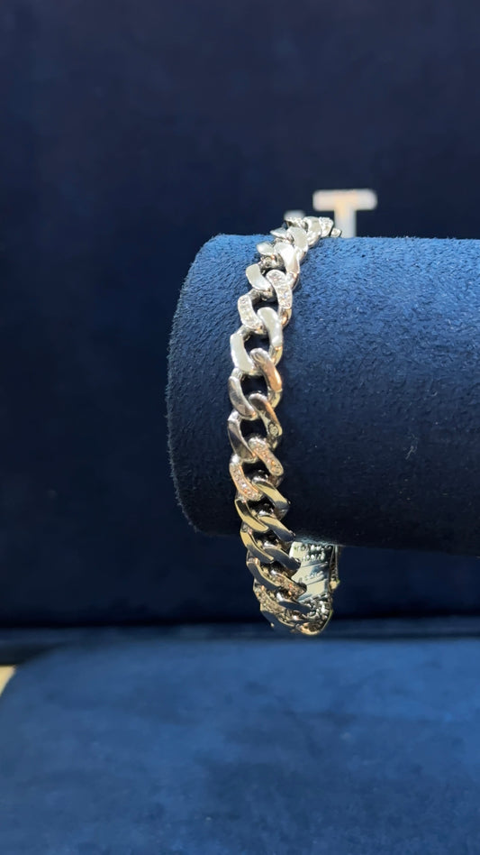 Pulso Mónaco eslabón piedra 9mm