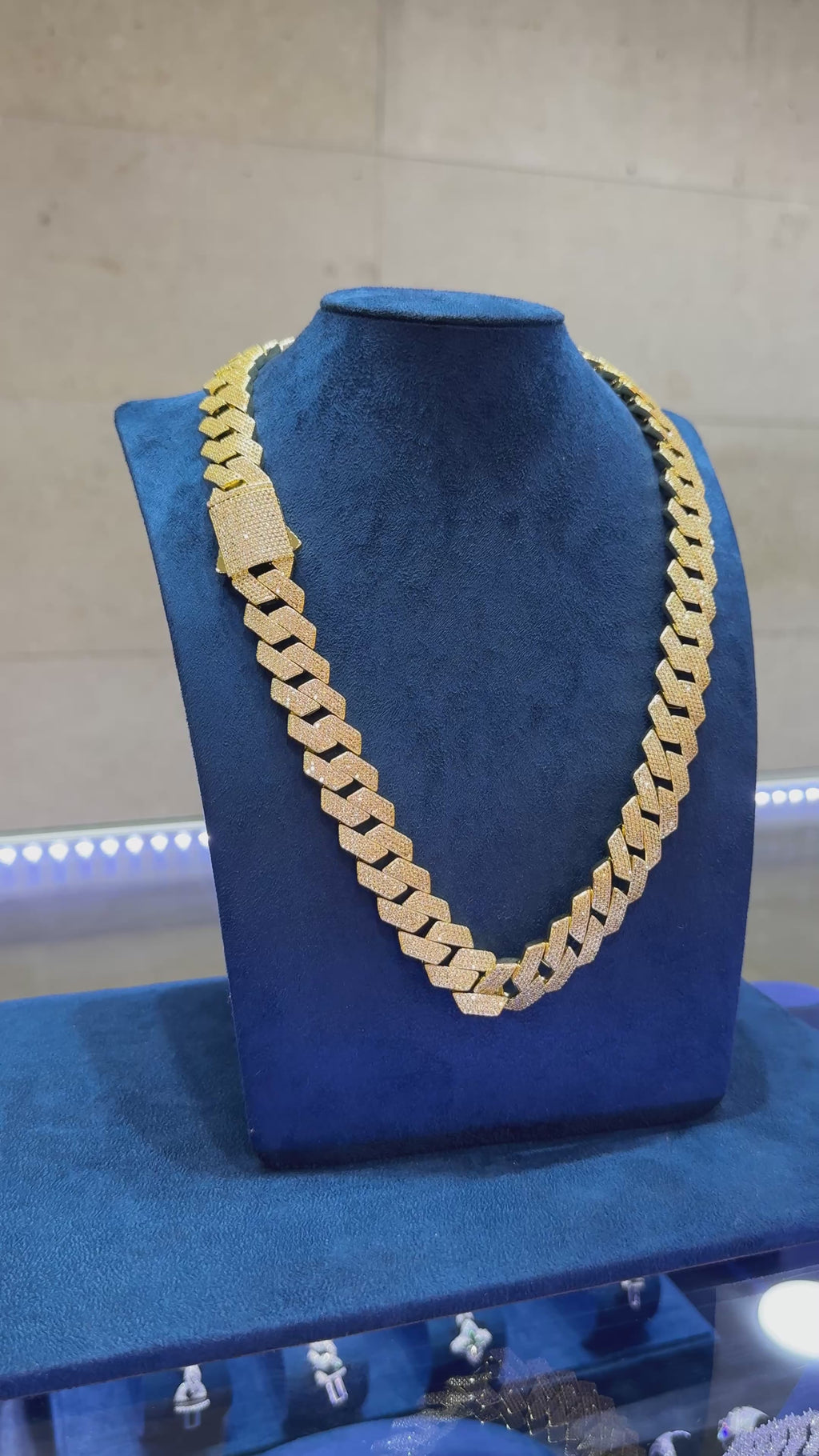 Cadena Miami oro laminado